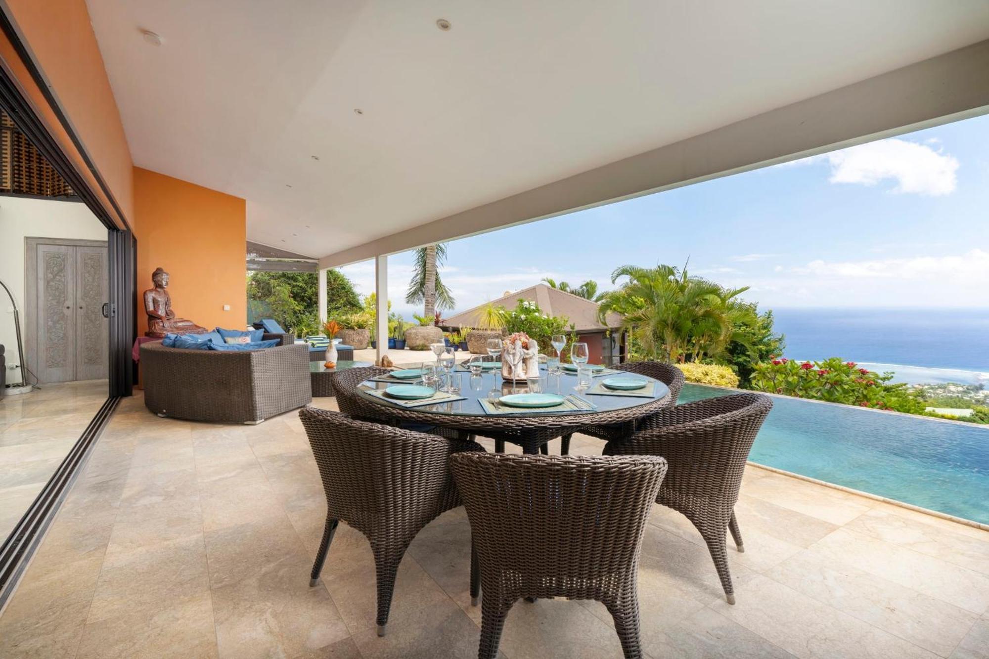 Magnifique Villa Vue Mer Exceptionnelle - Ireina Punaauia  Buitenkant foto